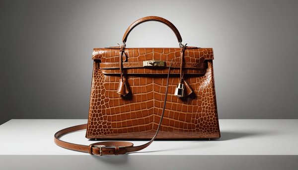 Sac Hermès Kelly 32 : la sophistication du crocodile cognac
